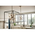 thumbnail image 4 of 12 Light Medium Open Frame Chandelier in Modern-Mid-Century Modern Style 20 inches Wide By 21 inches High-Black Finish Bailey Street Home, 4 of 6