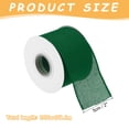 thumbnail image 2 of Burlap Ribbon Fabric Wired Edge Ribbons Forest Green 2 Inch x 10 Yard Wired Ribbon for Gift Wrapping,With Roller, 2 of 6