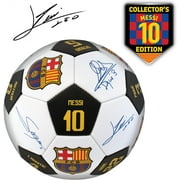 Official FC Barcelona Soccer Ball With Player Signatures, Size 5