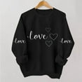 thumbnail image 2 of Womens Valentine’S Day Sweatshirts Long Sleeve Shirts Tops Love Heart Pullover Shirts Fashion Crewneck Tunics Tops, 2 of 6