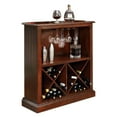 thumbnail image 5 of Furniture of America Myron Traditional 2-Piece Wood Home Bar Set in Cherry, 5 of 8