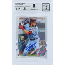 Alec Bohm Philadelphia Phillies Autographed 2021 Topps Chrome #119 Beckett Fanatics Witnessed Authenticated 9/10 Rookie Card - Fanatics Authentic Certified