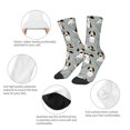thumbnail image 3 of Fuzoiu Funny Beagle Active Dog Print Kids Socks For Boys Girls,Grip Crew Socks with Non Slip,Lightweight Stretch Crew Socks,Toddlers Crew Boot Socks, 3 of 5