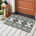 thumbnail image 5 of Rectangle Area Rug 2x3ft,Sage Green Farm Aztec Geometric Washable Carpet Non-Slip Runner Accent Rugs Indoor Floor Mat for Bedroom Living Room Decor,Boho Country Farmhouse, 5 of 9