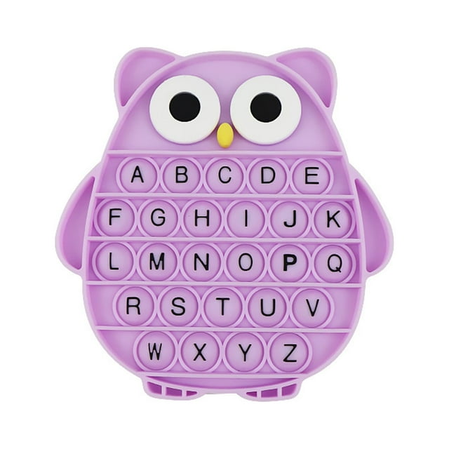 SUNSIOM Rubber Decompression Toy, Cartoon Owl Shaped Educational Stress Relief Board Game