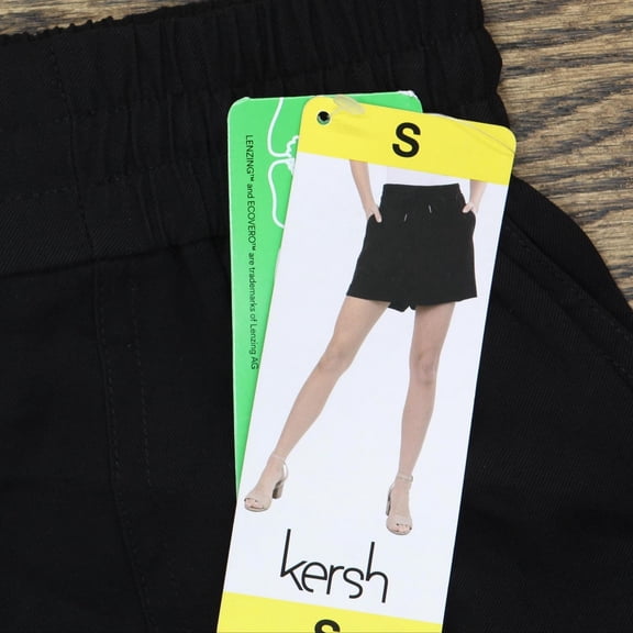 Kersh Womens Elastic Waist Woven Shorts 1751206 S M 2XL