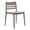 Gray, variant on Pemberly Row Commercial All-Weather Patio Stack Chair with Slatted Backrest
