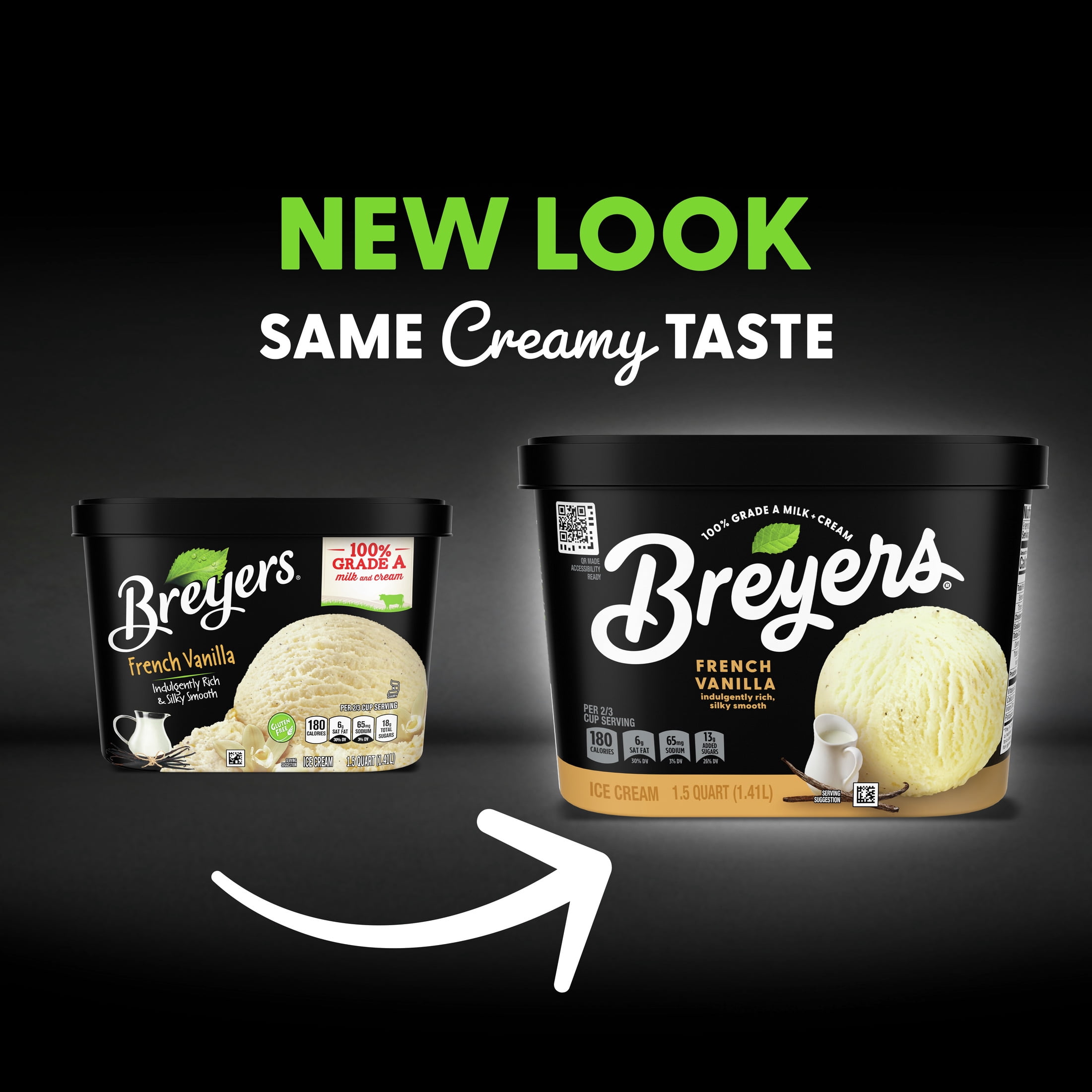 Breyers French Vanilla Ice Cream Frozen Desserts, 48 oz