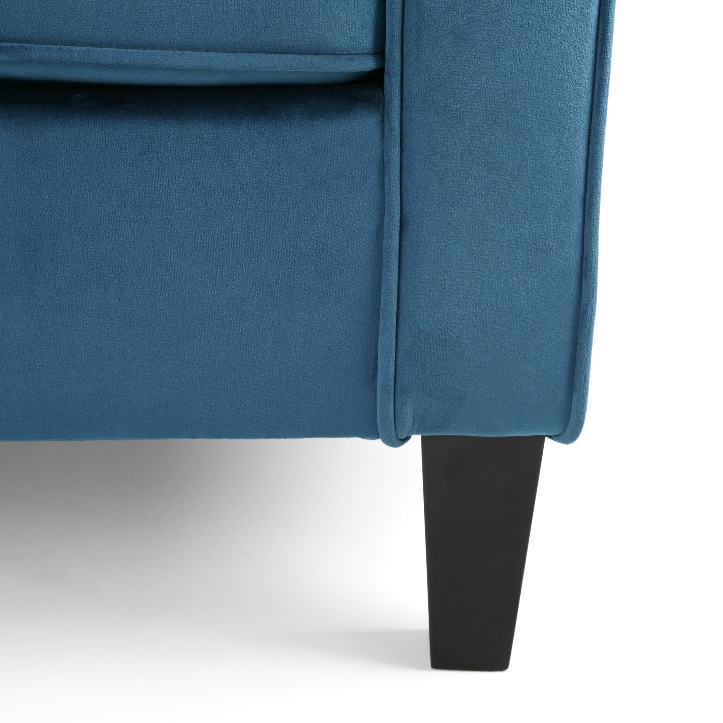 Noble House Milo Velvet Club Chair, Blue
