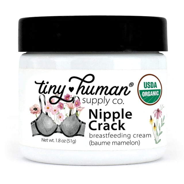 Crema para pezones Tiny Human Supply Co, mantequilla orgánica para pezones