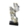 thumbnail image 4 of Escultura de beso de pareja, adorno artesanal, regalo para novia, figura de amor novedosa. Champán, 4 of 9