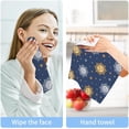 thumbnail image 5 of Coolnut 4 PCS Sun and Stars Washcloths, 12 X 12 Inches Cotton Wash Cloths, Highly Absorbent and Soft Face Towels for Bathroom,Gym,Hotel and Spa, 5 of 6