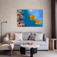 thumbnail image 5 of Póster de lienzo con diseño de peces y corales marinos, decoración de dormitorio, paisaje deportivo, decoración de oficina, regalo, estilo marco, 16 x 24 pulgadas (40 x 60 cm), 5 of 8