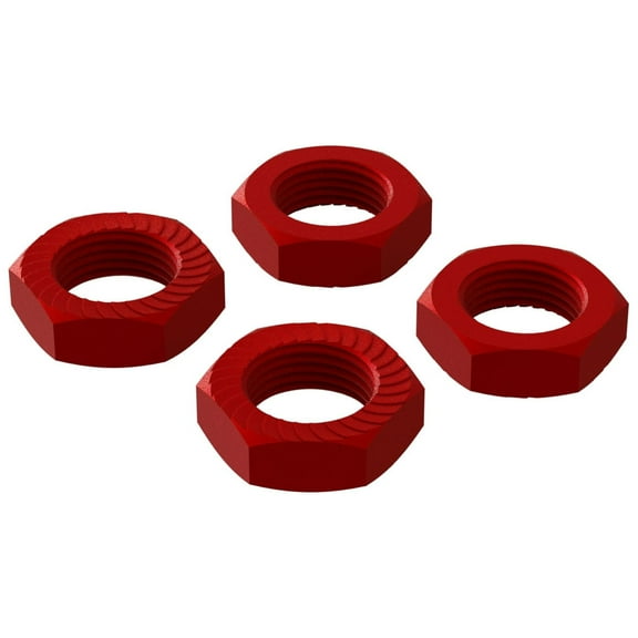 ARRMA AR310906 Aluminum Wheel Nut 17mm Red 4 ARA310906 Elec Car/Truck Replacement Parts