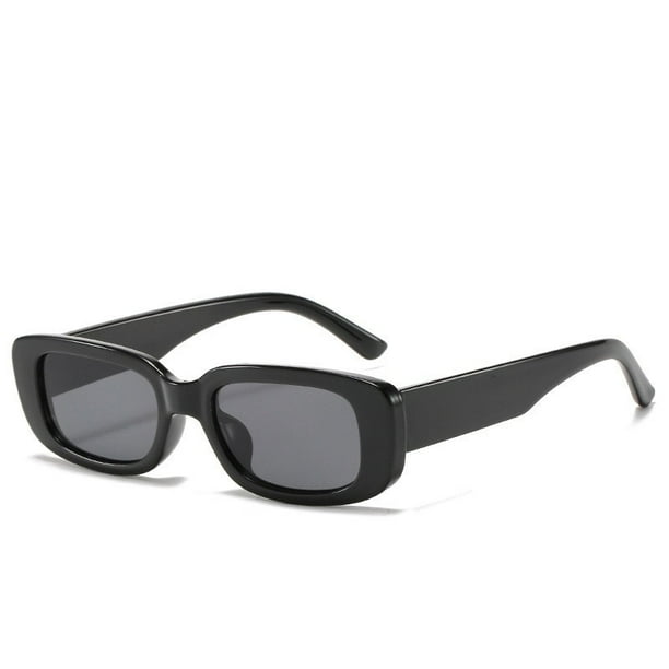 Gafas De Sol Negras Para Mujer/Lentes Jumpy Eyes Fashion Cool Retro Clásicos Rectangulares Piloto Para Hombrepangjing