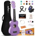 thumbnail image 1 of Ukelele ADM Hawaiian Wood Soprano de 21 pulgadas con kit para principiantes, 1 of 9