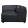 thumbnail image 5 of Moe's Home Collection Form Corner Chair Vantage Black Leather Leather, 5 of 7