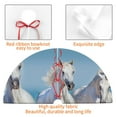 thumbnail image 4 of Sikiie Horses Running Through The Water 30-48 inches {designName} Print Christmas Tree Skirt Snowman Xmas Tree Skirt with Edge Christmas Decorations for Holiday Party36", 4 of 7
