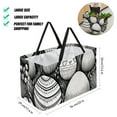thumbnail image 2 of Easter Large Foldable Oxford Cloth Laundry Basket Beach Bag Shopping Basket Grocery Bags, 2 of 7