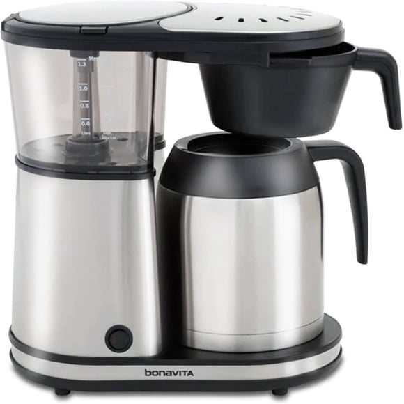 Bonavita BV1901TS - Cafetera de goteo de 8 tazas, vertido de un solo toque, pausa automática con jar