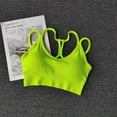 thumbnail image 2 of Women Breathable Sports Bra Shockproof Fitness Tops Gym Crop Top Brassiere Push Up Sport Bras Gym Workout Top Seamless Yoga Bra, 2 of 2
