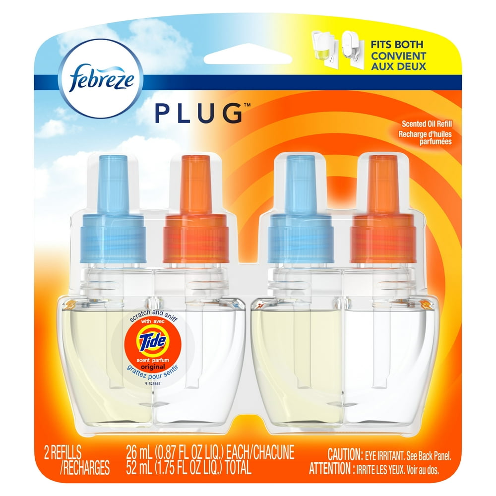Febreze Plag Air Freshener Refills with Tide Original, 2 count, 1.75 oz