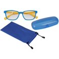 thumbnail image 2 of Kids Blue Light Blocking Glasses Soft Silicone Frame Flat Eyeglasses with Case Blu-Ray Filter Boy Girl Eyes Protection, 2 of 6