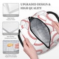 thumbnail image 3 of Disketp Baseballs Bolsa Térmica para Almuerzo, Lonchera con Abertura Amplia y Gran Capacidad, Organizador Reutilizable para Mujeres, Hombres y Adultos, 3 of 6