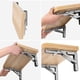 thumbnail image 4 of 2 soportes de mesa plegables de 10 pulgadas, soporte de estante de pared de acero inoxidable triangular, 4 of 7