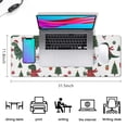 thumbnail image 5 of Long Mouse Pads for Desk,White Cartoon Christmas Dinosaurs Sweaters Desk Mats on Top Of Desks, Desk Mouse Pad Extra Large with 3mm Non-Slip Base and Stitched Edge for Gaming,Work,Home 31.5"x11.8", 5 of 5