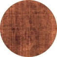 thumbnail image 1 of Ahgly Company Indoor Round Abstract Orange Modern Area Rugs, 5' Round, 1 of 4