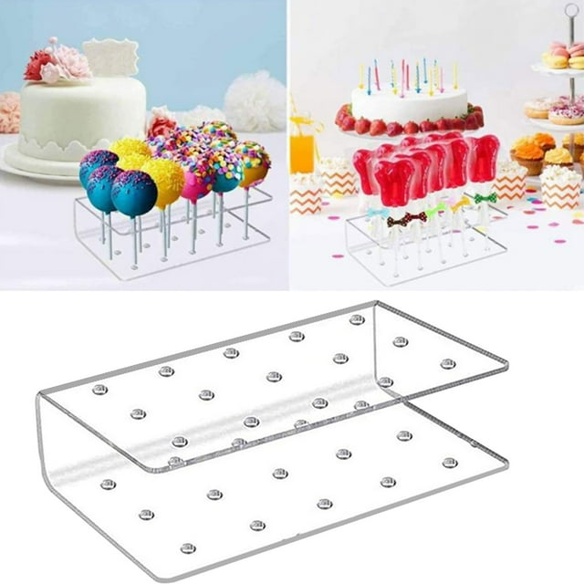 Cqxid Rack Under $5 Acrylic Lollipop Rack 15 Hole Transparent Candy Rack Display Lollipop Display Rack