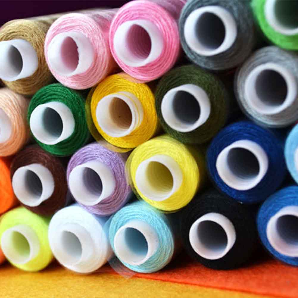 39 Spools Assorted Colors Soft Polyester Sewing Thread Kit 200 Yard