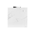 thumbnail image 2 of U BRANDS Square Magnetic Dry Erase Whiteboard, 14 x 14 in., Gray and White Marble, 2 of 10