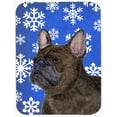 thumbnail image 2 of Carolines Treasures SS4726LCB French Bulldog Red and Green Snowflakes Holiday Christmas Glass Cutting Board Large, 12H x, 2 of 2