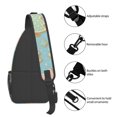 thumbnail image 5 of Leisure Cross Chest Bag 7.5×15.3in Breathable Adjustable Shoulder Pad Capacity For Short-Distance Travel Work Daily Travel Christmas Cookie Pattern, 5 of 8