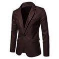 thumbnail image 4 of DPTALR Veste Slim pour Jeunes Hommes Costume Décontracté Couleur Unie, 4 of 4
