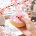 thumbnail image 4 of Pink Edition Cherry Blossom Scented Steamed Bun Squishy Toy Slow Rising Squeeze Toy Soft Mystery Fidget Toy, 4 of 6
