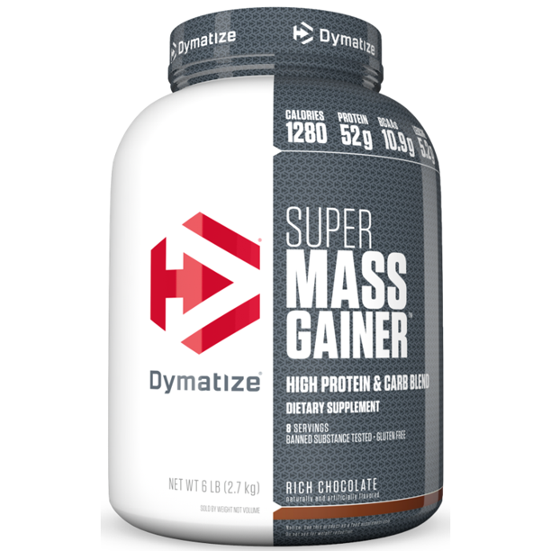 Dymatize Super Mass Gainer, High Protein & Carb Blend, Rich Chocolate