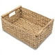thumbnail image 1 of Cestas de mimbre pequeñas para organizar el baño, cestas de jacinto para almacenamiento, cesta de almacenamiento de mimbre con mango de madera, 1 of 6