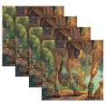thumbnail image 5 of Satin Native Fab Cotton Dinner Napkin Ornate Camel by Temples Reusable, 5 of 8