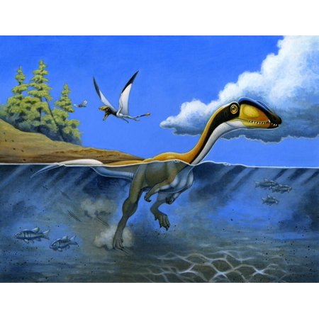 dinosaur that goes underwater