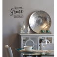 thumbnail image 4 of Amazing Grace How Sweet Sound Square Vinyl Lettering Art Wall Decals Stickers 11x9-Inch Black, 4 of 6