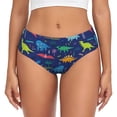 thumbnail image 1 of Fotbe Dinosaurs Adventure Calzones Estampados para Mujer – Ropa Interior de Algodón, Cómoda, Suave y Elástica-Small, 1 of 6
