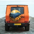 thumbnail image 6 of Goofa Elegant Sunset Sunflower Pattern Universal Tire Cover for Jeep, SUV, Truck, and Trailer – Waterproof, UV-Resistant,Easy to Install, Fits 14"-17" Tires-17 inch, 6 of 6