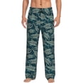 thumbnail image 2 of Lsque Fish Style Print Men's Pajama Pants, Lounge Pant - Comfortable Home Wear,Elastic Waistband, Stylish Design-Large, 2 of 9
