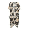 thumbnail image 4 of DISNIMO Flower Print Women's Swimsuit Cover Up Kimono Beach Cover ups for Summer Vacation Open Front Cardigan Swimwear Coverup for Women, 4 of 6