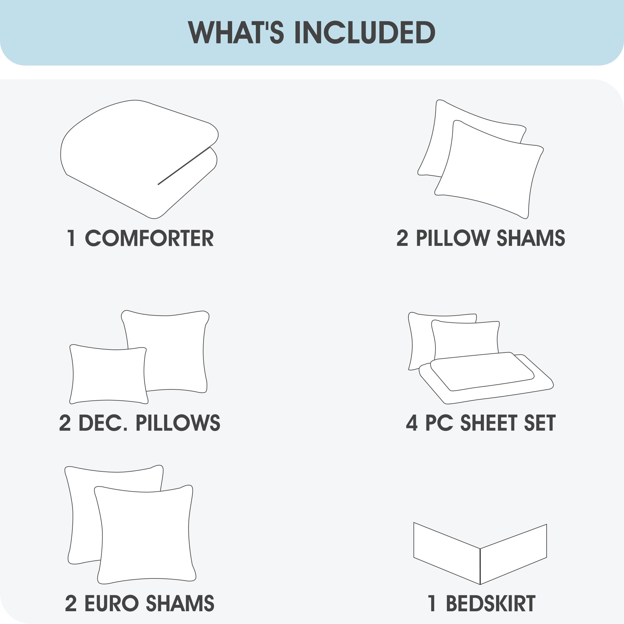 Lanco Black & Teal Comforter Set California King Size, Classic Jacquard Bedding Sets, Faux Silk, Premium Microfiber, 12 Pieces Bed in a Bag, Matching Fitted Sheet, Flat Sheet