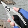 thumbnail image 6 of Ranliy Fishing Pliers, Saltwater Aviation Aluminum with Sheath and Lanyard, Surf Fishing Tackle Kit, Fishing Multitool Hook Remover, Braided Fishing Line Cutting and Split Ring, 6 of 6
