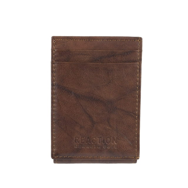 Cartera Slim Marrón Kenneth Cole Reaction con Bloqueo RFID